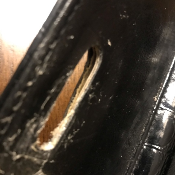 🌟Host Pick🌟VINTAGE 90’s Black Croc Crossbody Bag 🐊 - Picture 6 of 12